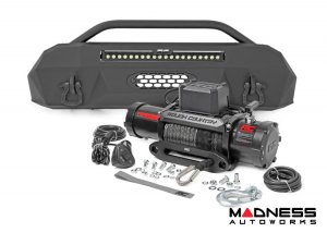 Toyota Tacoma Front Bumper - w/ PRO9500S Winch & Black Series Light Bar Toyota Tacoma Front Bumper - w/ PRO9500S Winch & Black Series Light Bar